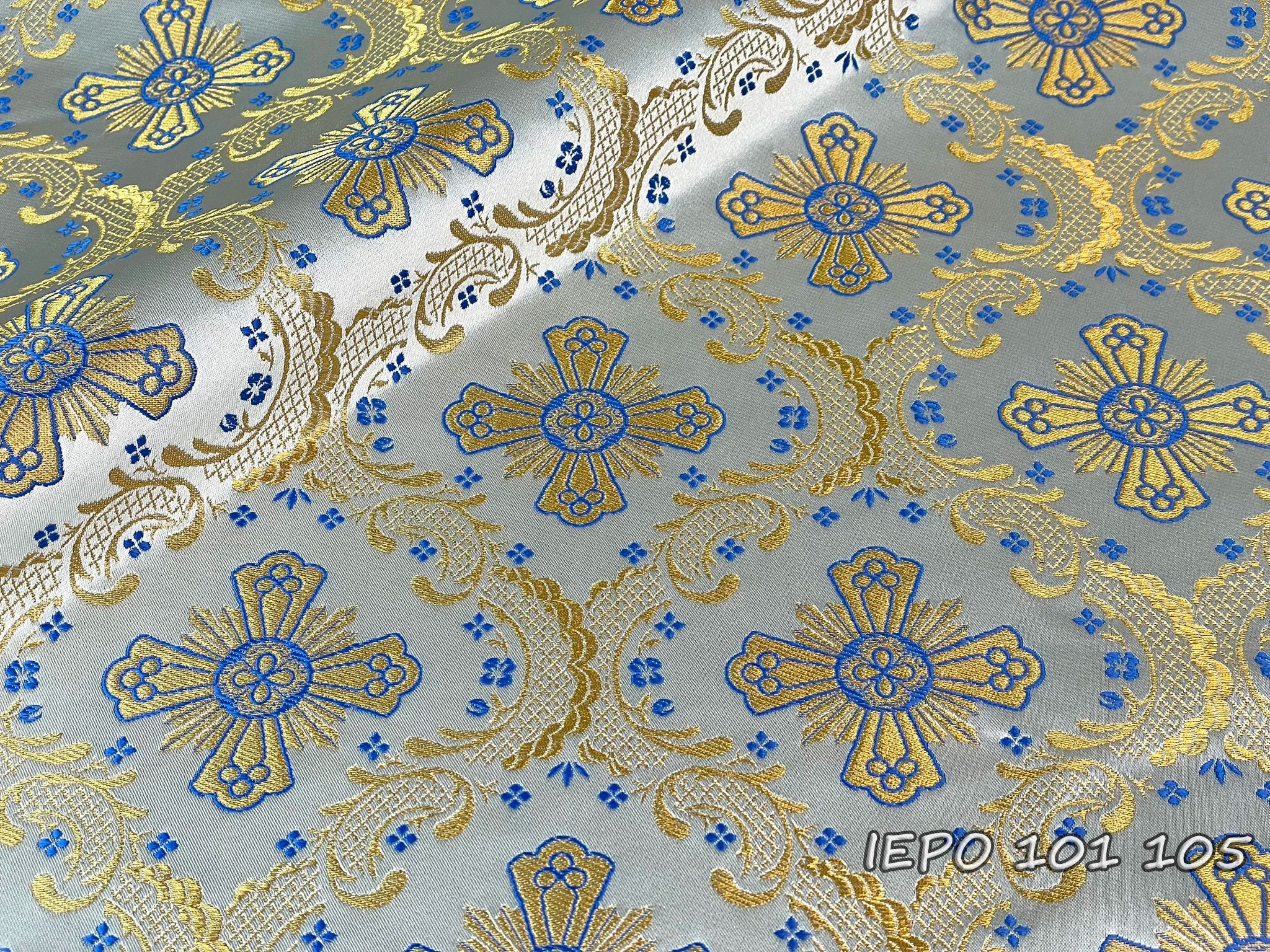 Floral Brocade, Church Fabrics, store Liturgical Fabrics, Vestments, Metallic Fabric