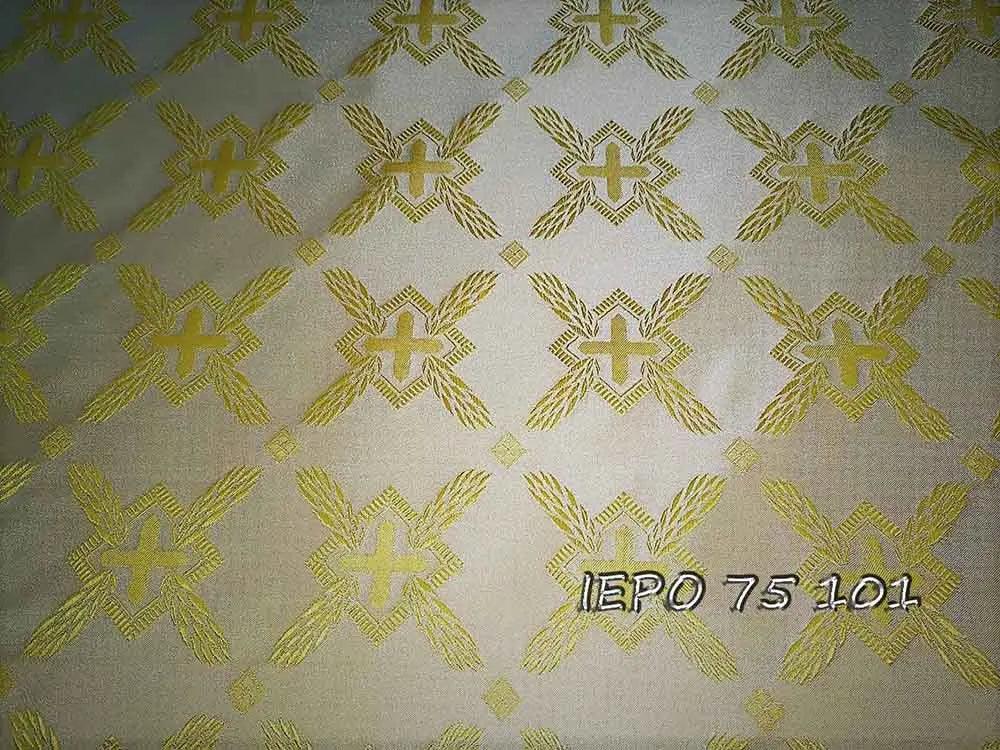 Embroidered Quatrefoil Macramè Lace H. cm 7 (2,8 inch) Viscose and  Polyester Brilliant Gold Lacework Edging for liturgical Vestments