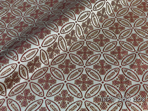 Clerical jacquard fabric with crosses (IERO 104)