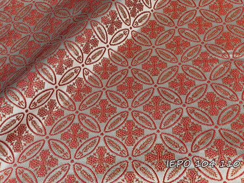 Clerical jacquard fabric with crosses (IERO 104)