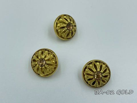 Metallic button for clerical vestments (BA-02)