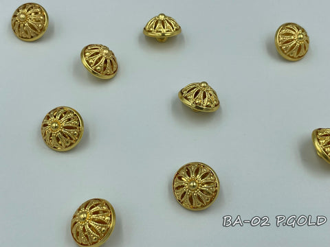 Metallic button for clerical vestments (BA-02)