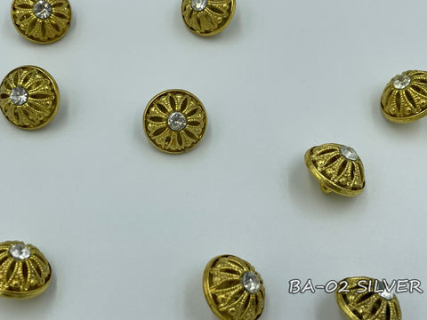 Metallic button for clerical vestments (BA-02)