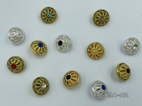 Metallic button for clerical vestments (BA-02)