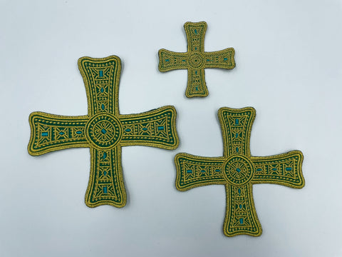 Set of embroidered crosses “Perla” in 4 colors