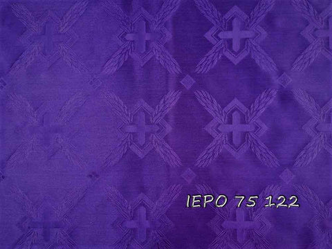 Clerical light-weight rayon fabric with crosses (IERO 75) -  Liturgical Fabrics