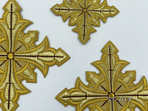 Set of embroidered crosses ST-013 in 2 colors