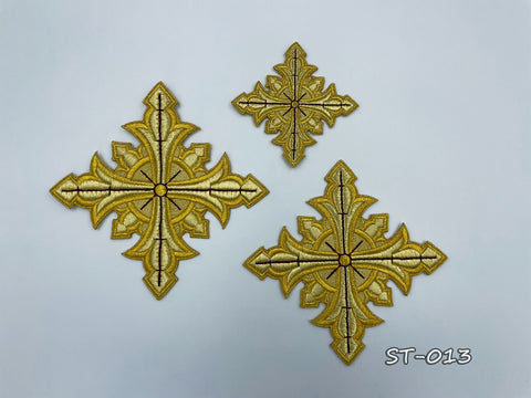 Set of embroidered crosses ST-013 in 2 colors