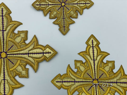 Set of embroidered crosses ST-013 in 2 colors