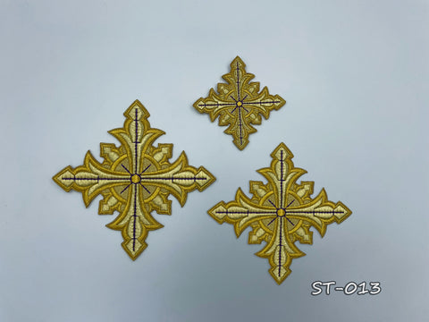 Set of embroidered crosses ST-013 in 2 colors