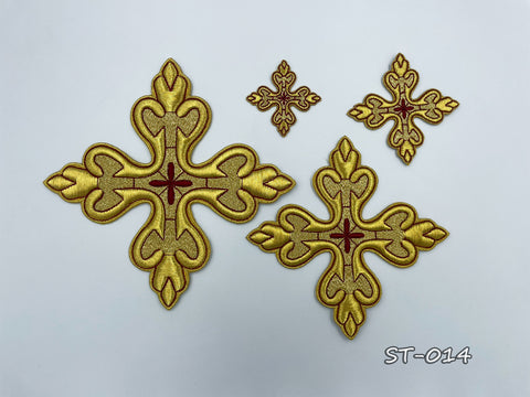 Set of embroidered crosses ST-014